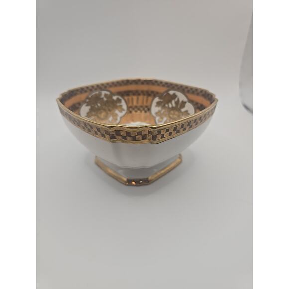 Antique Nippon Hand Painted Gold Trimmed Floral Design - Picture 4 of 6